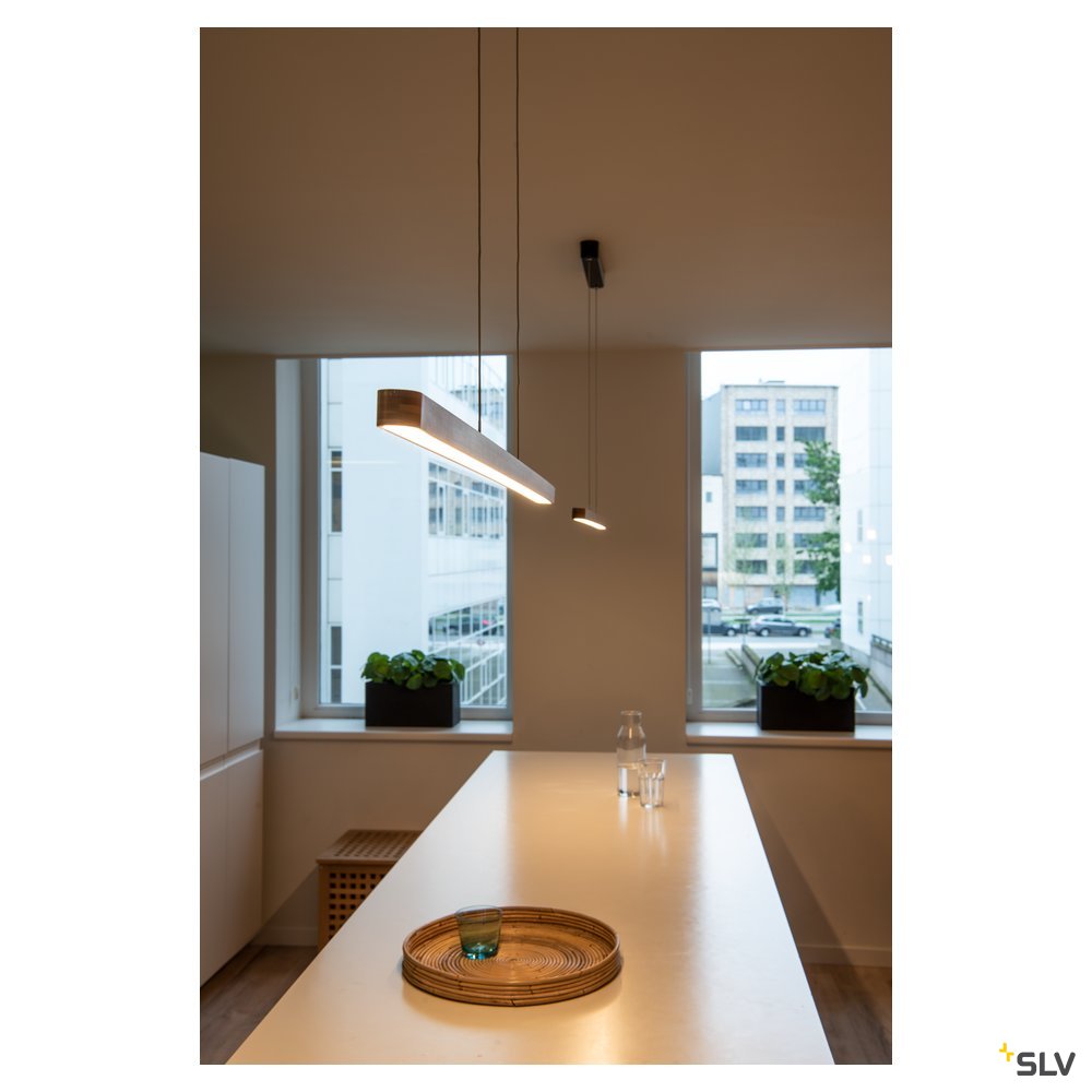 SLV VINCELLI 2, Pendelleuchten, LED, 2700K, Bambus hell, dimmbar, 29W