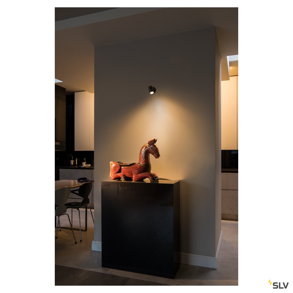 SLV HELIA EL, LED Indoor Deckeneinbauleuchte, schwarz, 3000K, 35°