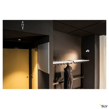 SLV HELIA EL, LED Indoor Deckeneinbauleuchte, weiß, 3000K, 35°