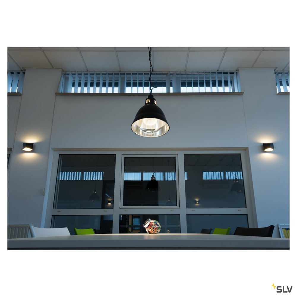SLV PARA 380 Reflektorleuchte, schwarz, E27, max. 160W 2 Packstücke!