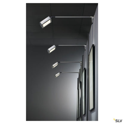 SLV LED DISPLAY, silbergrau, SMD LED 16W, 4000K, inkl. Netzteil und Stecker