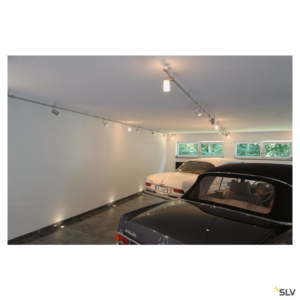 SLV Stromschiene, Schiene EASYTEC II grau 2m inkl. 2 Endkappen
