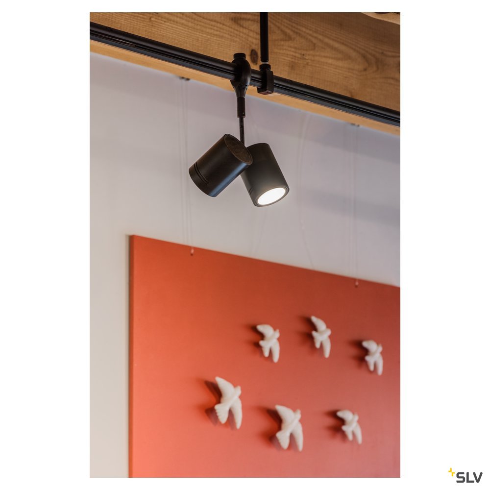 SLV BIMA 2 Lampenkopf für EASYTEC II, schwarz, 2xGU10, max. 2x50W