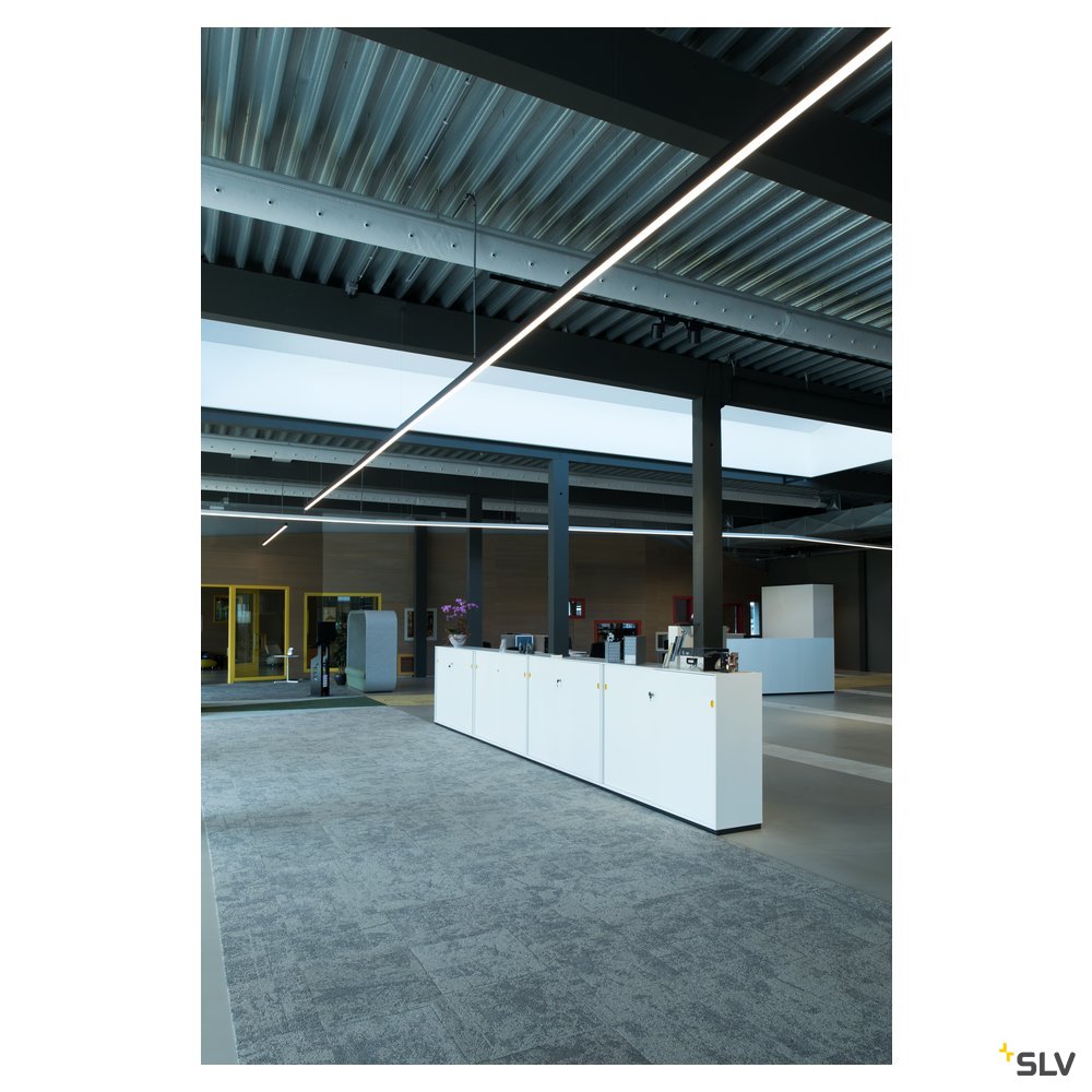 SLV GLENOS Profi-Profil 4970-200, mit Cover, mattschwarz, 2m