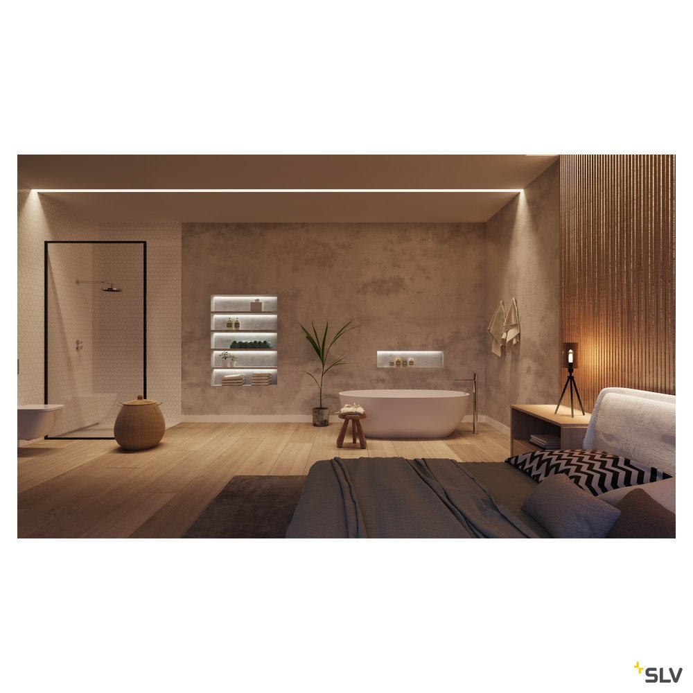 SLV FENDA, Glasleuchtenschirm, Rauchglas
