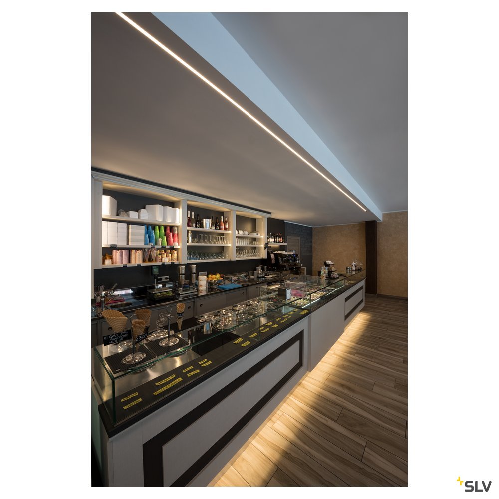 SLV Profil-Strip STAND 120, 24V 10mm x 3m, 3000K, 1200lm/m