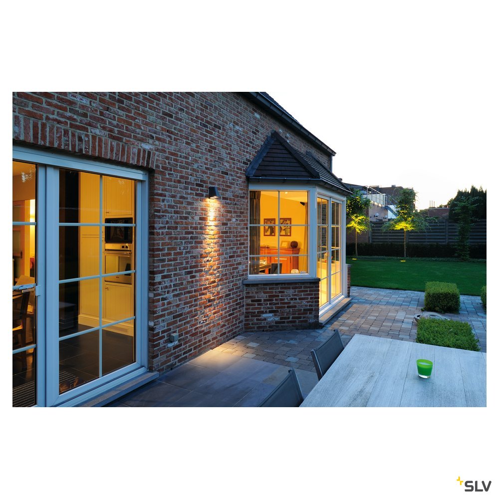 SLV Wandleuchte WALLYX GU10 anthrazit 50W IP44