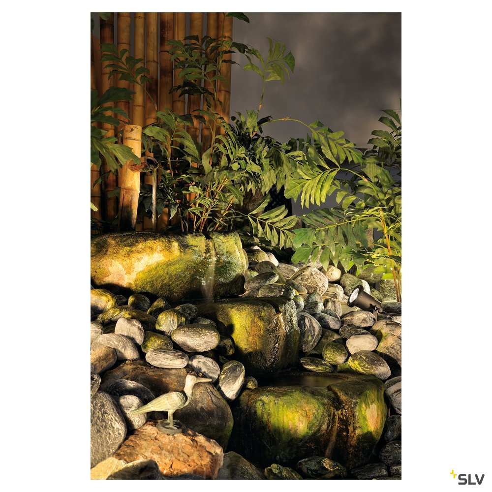 SLV Gartenstrahler NAUTILUS SPIKE XL schwarz GU10 11W 1,5m