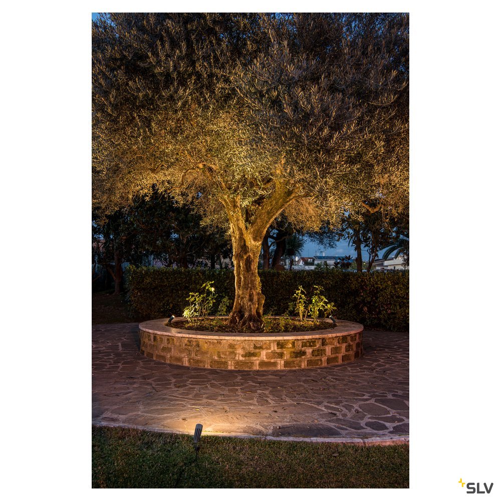 SLV LED-Gartenstrahler TRUST SPIKE KOMPAKT anthrazit 3000K