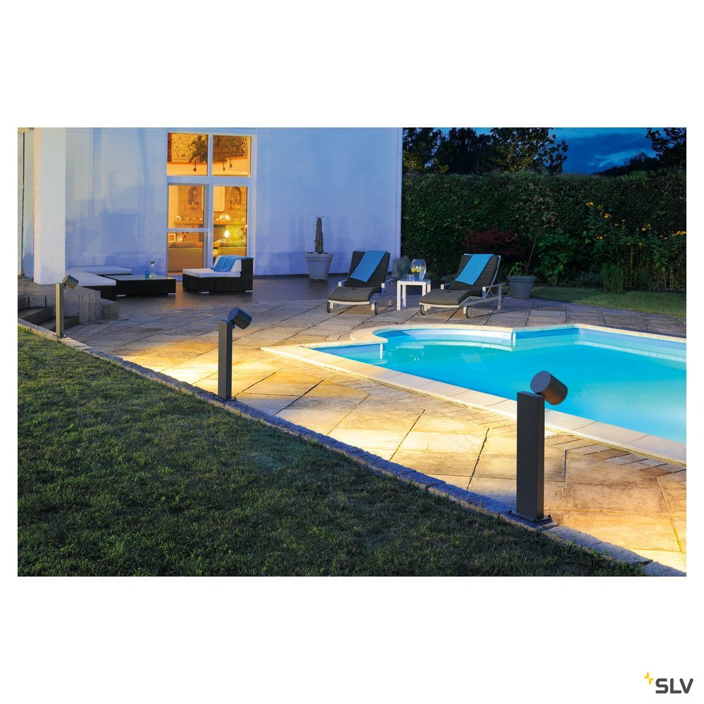 SLV ENOLA_C OUT POLE Stehleuchte, anthrazit, 9W LED, 35°, 3000K