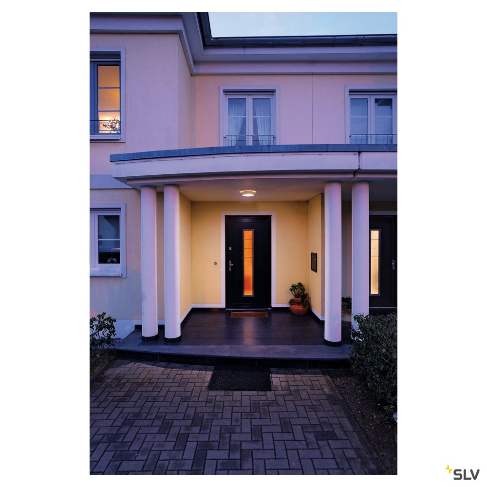 SLV BULAN Deckenleuchte, rund, weiss, E14, max. 60W, satiniertes Glas
