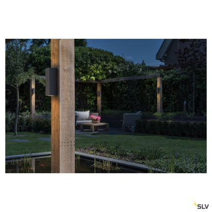 SLV Wandleuchte THEO UP-DOWN OUT eckig ant GU10 2x35W