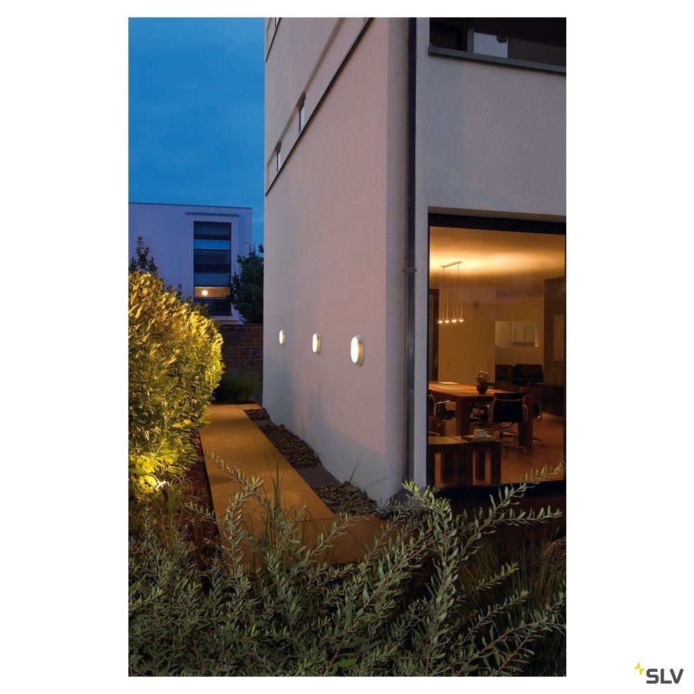 SLV TERANG 2 Wand- und Decken- leuchte, oval, anthrazit, 3000K, IP44