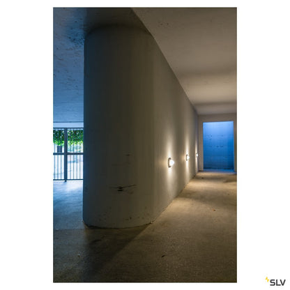 SLV TERANG 2 XL SENSOR, Wand- und Deckenleuchte, oval, anthrazit, 3000K, IP44