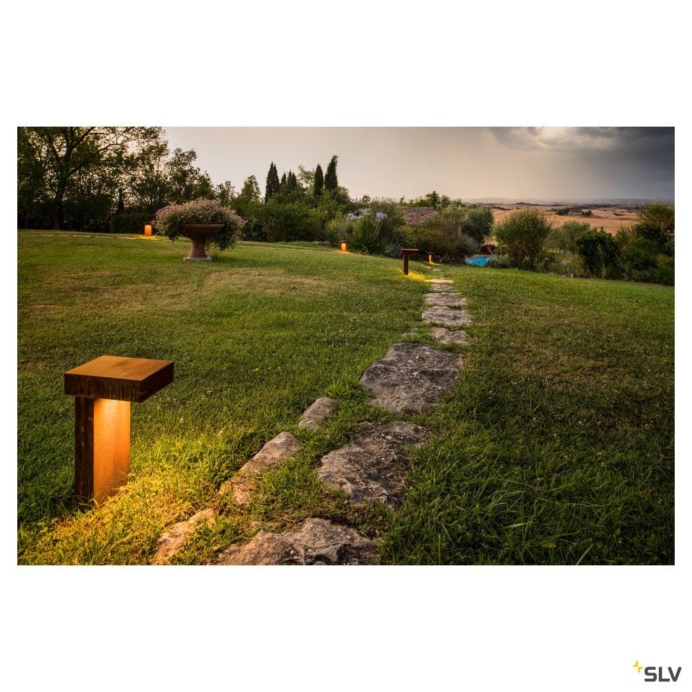 SLV RUSTY PATHLIGHT Stehleuchte, Eisen gerostet, GX53, max. 9W