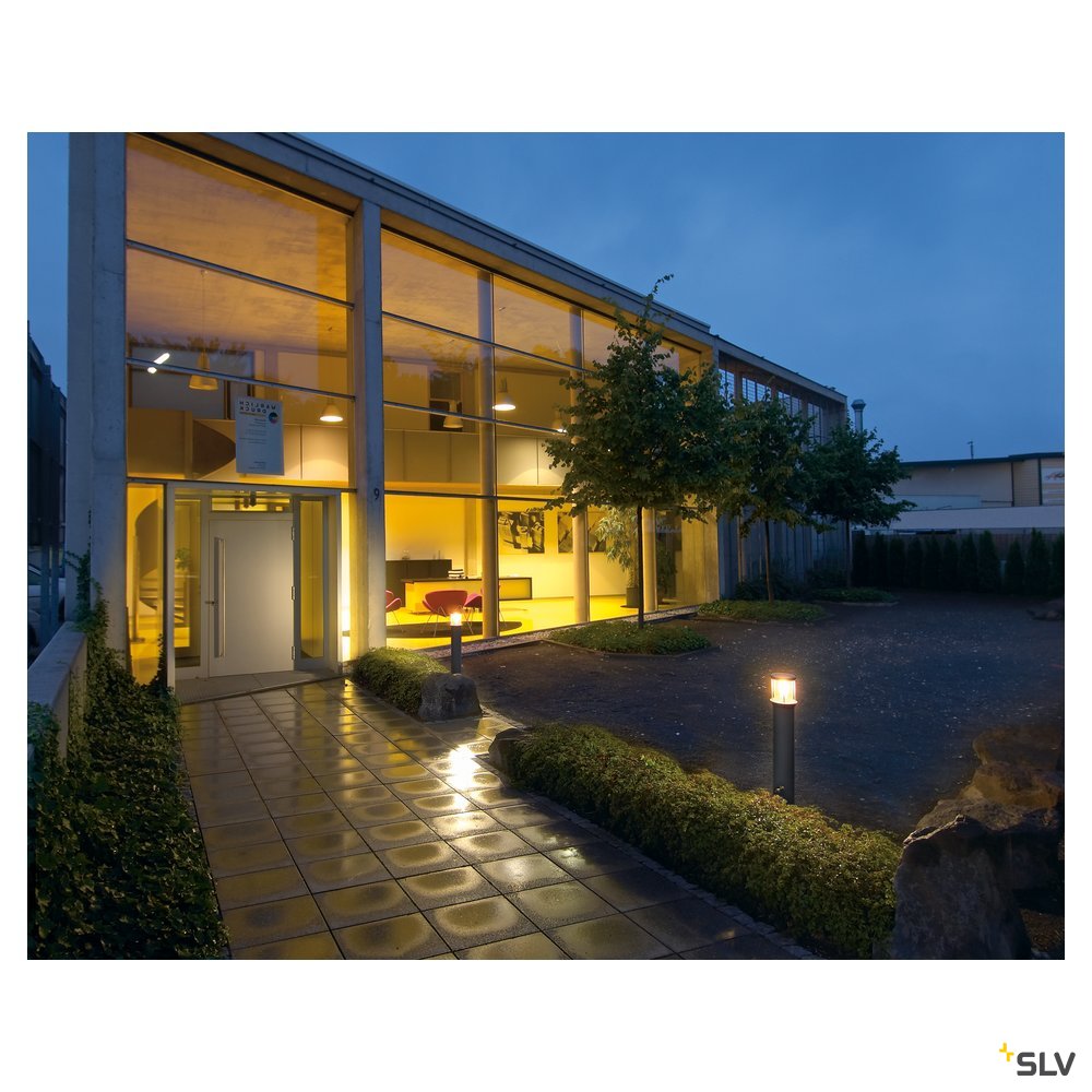 SLV OTOS GLAS Stehleuchte, anthrazit, E27 ESL, max. 15W, IP43