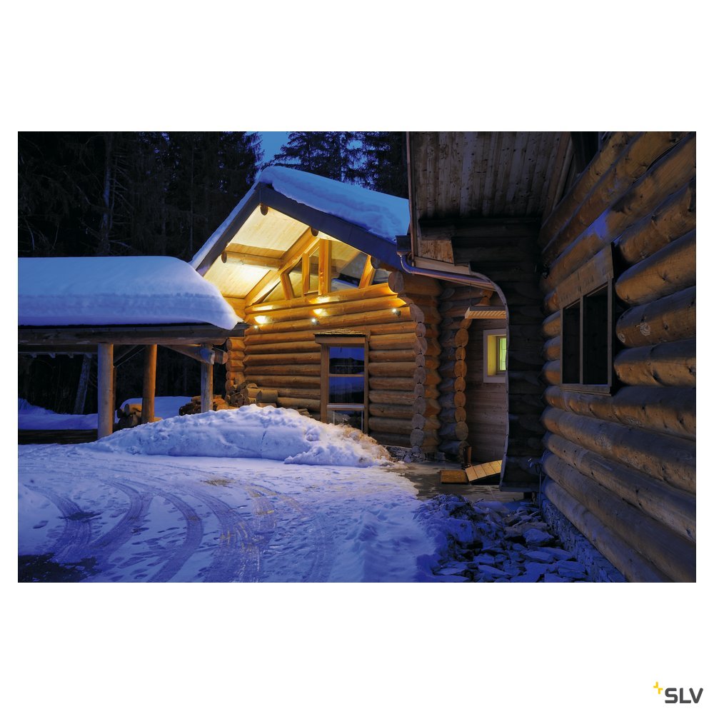 SLV NAUTILUS SQUARE LED Wand- leuchte, eckig, anthrazit, 6W, 3000K