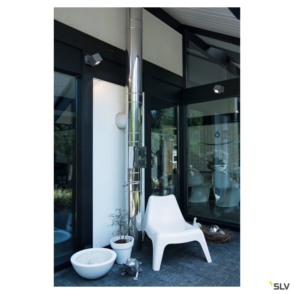 SLV BIG NAUTILUS SQUARE LED Wand- leuchte, eckig, anthrazit