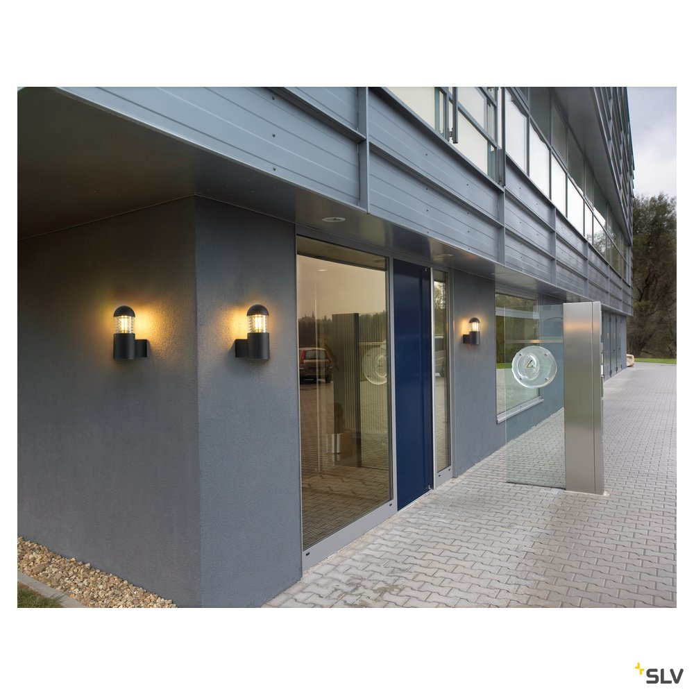 SLV C-POL WALL Wandleuchte, anthrazit, E27, max. 24W