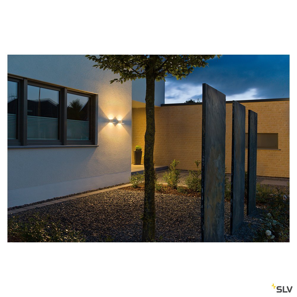 SLV LOGS WALL Wandleuchte, eckig, weiss, 6W LED, warmweiss