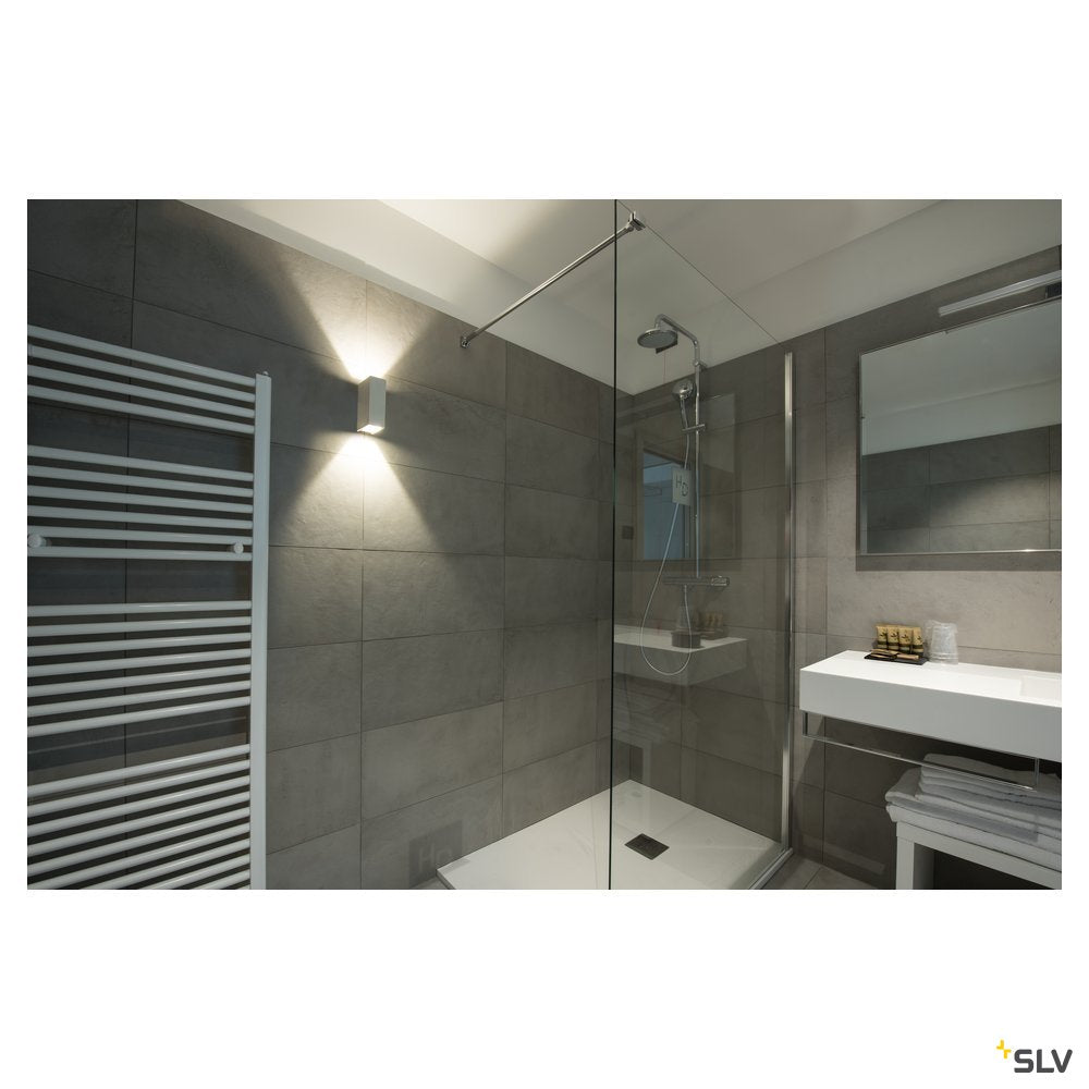 SLV QUAD XL 2 Wandleuchte, eckig, weiss, LED, 2x3,2W, 3000K, up-down