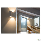 SLV QUAD XL 2 Wandleuchte, eckig, weiss, LED, 2x3,2W, 3000K, up-down