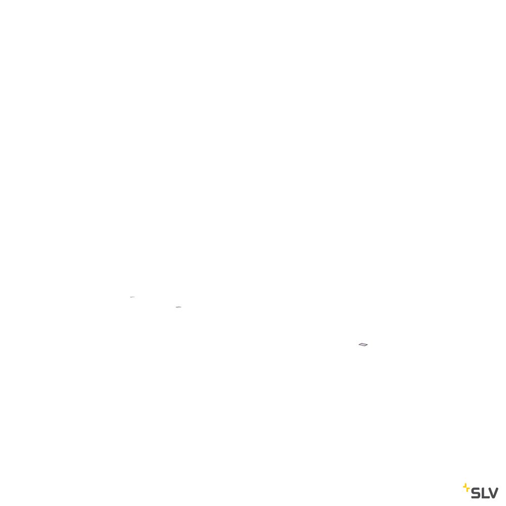 SLV SPOODI Strahler, eckig, 60W, schwarz, 4000K LED