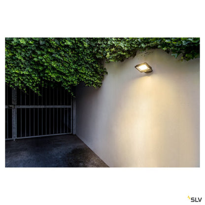 SLV SPOODI SENSOR, LED Outdoor Wandaufbauleuchte, 30W, schwarz, 3000K