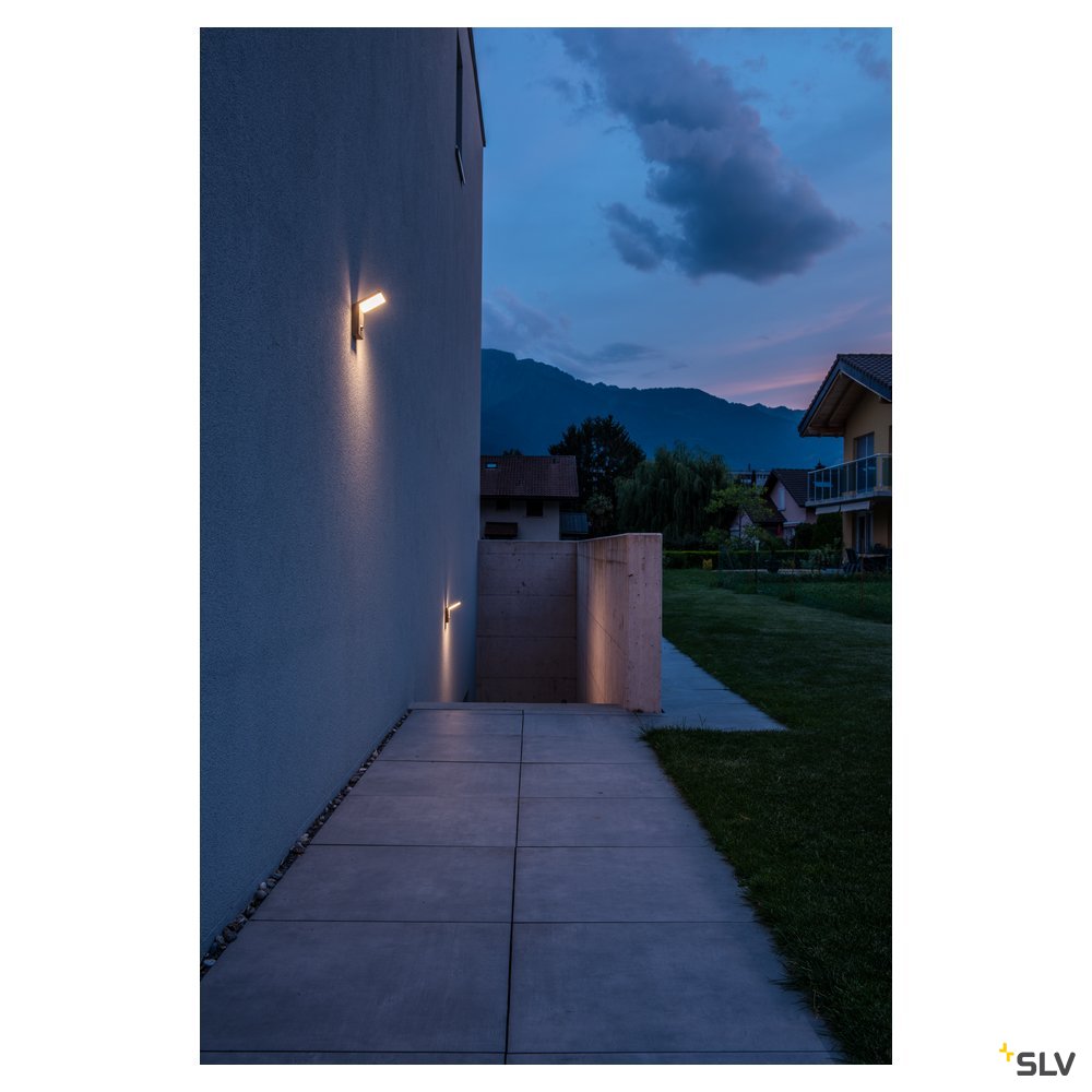 SLV ORDI LED Wandleuchte, anthrazit, 3000K, mit Sensor,