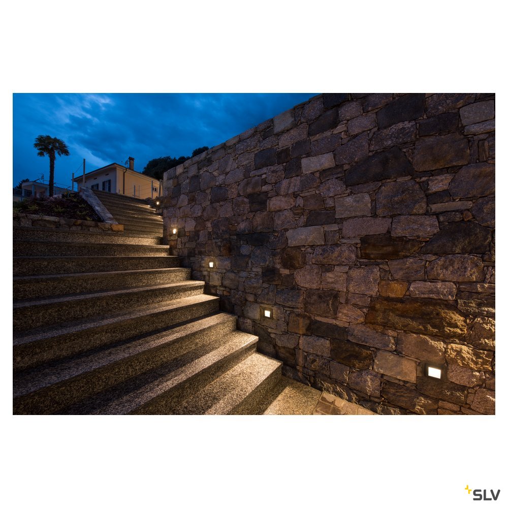SLV DOWNUNDER OUT LED S Wand- einbauleuchte, anthrazit