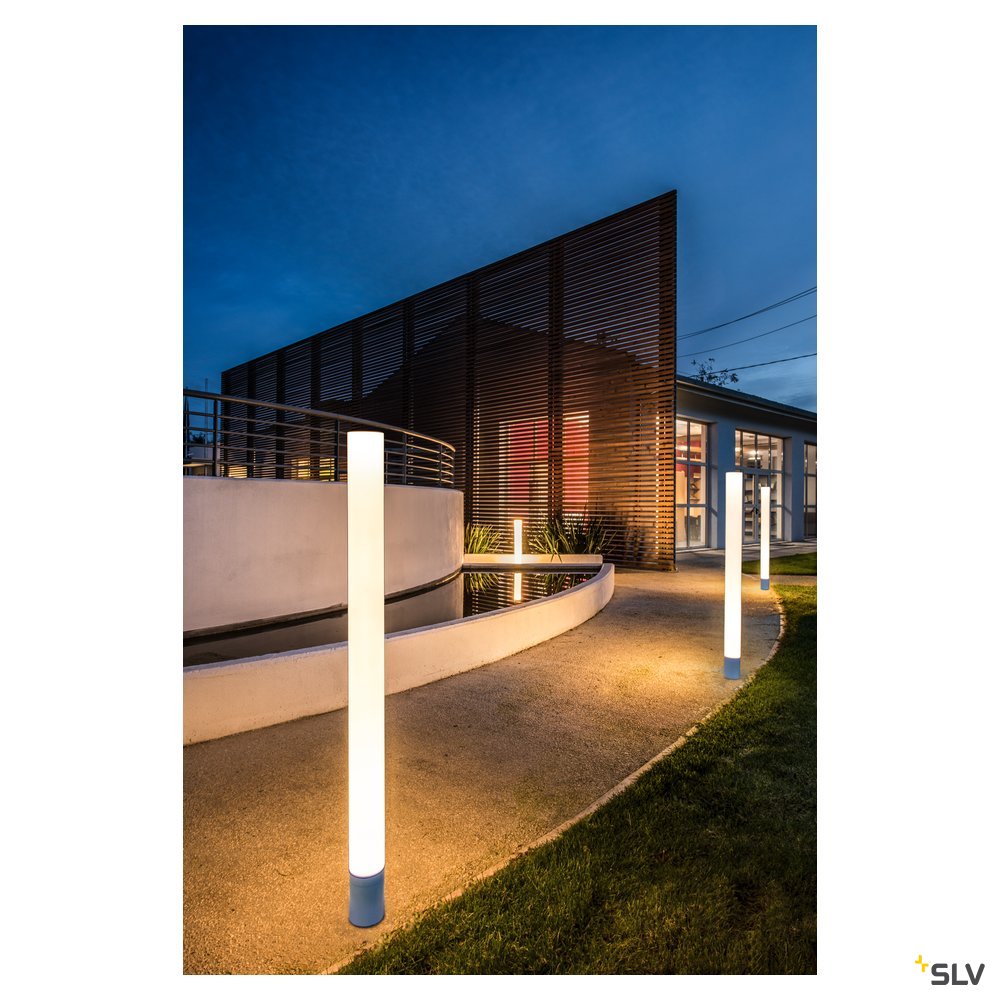 SLV LIGHT PIPE, Wege- und Standleuchte, LED, 2700K, weiß, Ø/H 10/140 cm