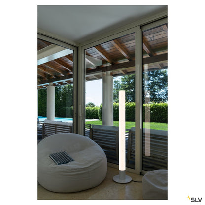 SLV LIGHT PIPE, Wege- und Standleuchte, LED, 2700K, weiß, Ø/H 10/140 cm