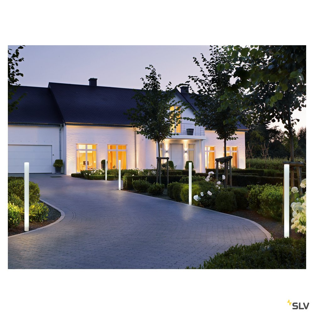 SLV LIGHT PIPE, Wege- und Standleuchte, LED, 2700K, weiß, Ø/H 10/140 cm