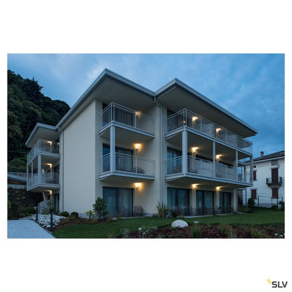 SLV BIG THEO WALL, Outdoor Wandleuchte, Flood down, LED, 3000K, weiß, B/H/T 13/14/13,5 cm