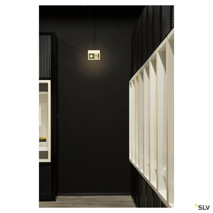 SLV P-LIGHT Emergency Exit sign small ceiling/wall, white