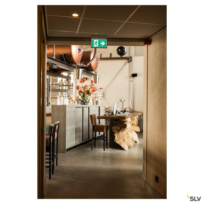SLV P-LIGHT Emergency Exit sign big ceiling/wall, white