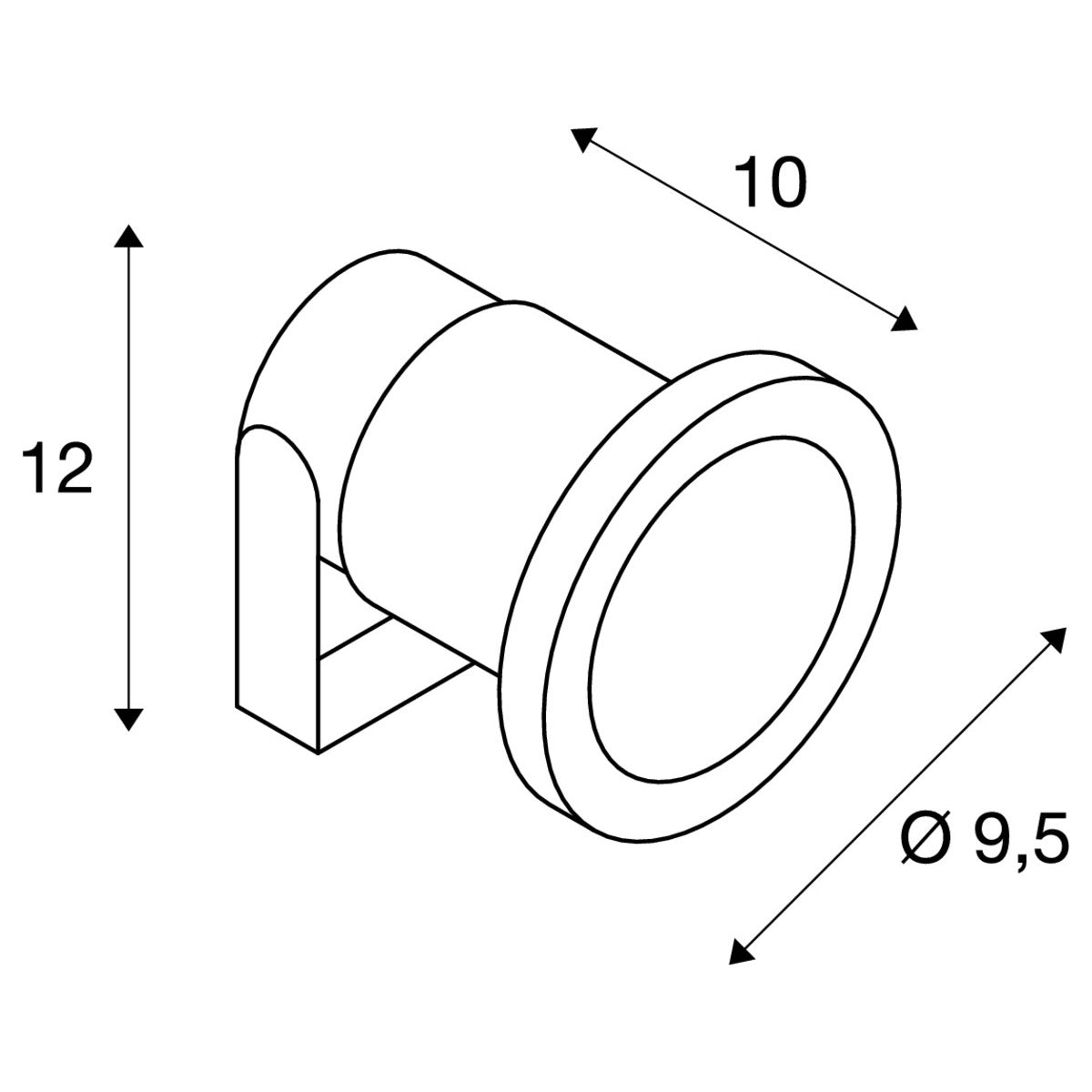 SLV NAUTILUS IP67, silbergrau, MR16, max. 35W